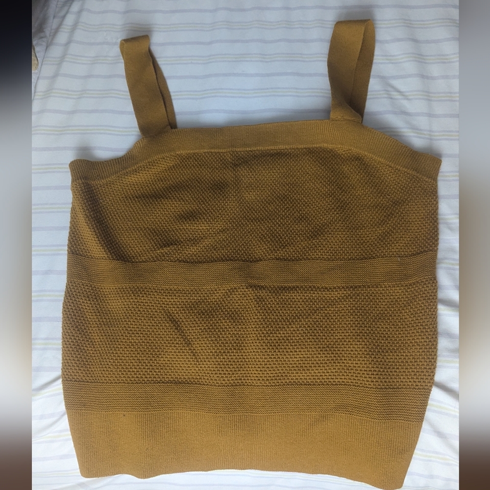 Women's Mustard Knit Top